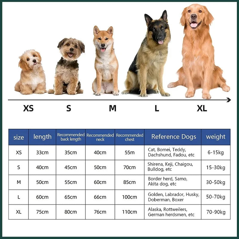 Drying robe size chart